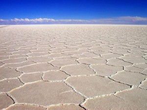 Солено езеро, наречено Salar de Uyuni