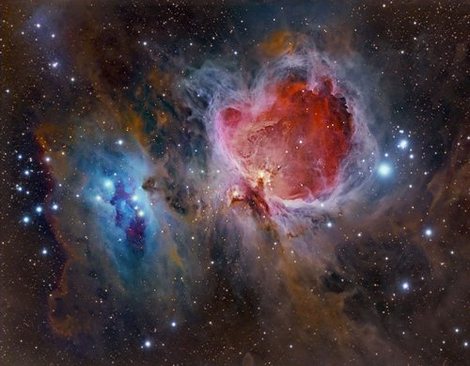 Мъглявината M 42 в съзвездие Орион