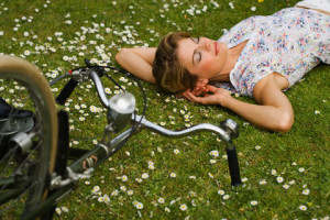 Woman Lying Down in a Park po4ivka1