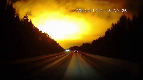 Заснеха странни светлини над Урал