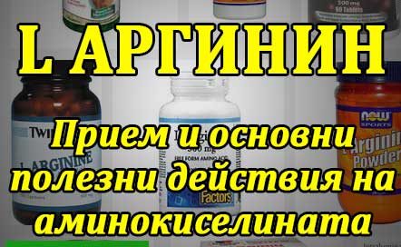 Ел аргинин, ползи. Прием на Л аргинин