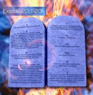 10-те Божи заповеди записани в Изход глава 20 от 1 до 20 стихове в Бибията