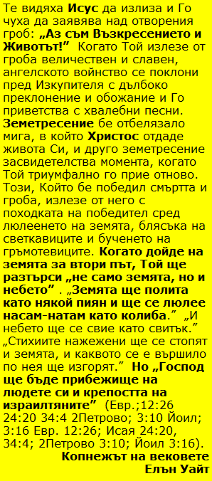Чудото на Христовото възкресение – надеждата на човечеството 8 Hristovoto vazkresenie – citati ot Kopnejat na vekovete 3